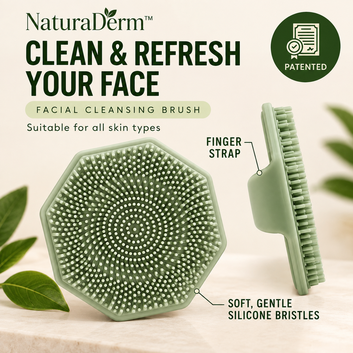 NaturaDerm™ Facial Cleansing Brush